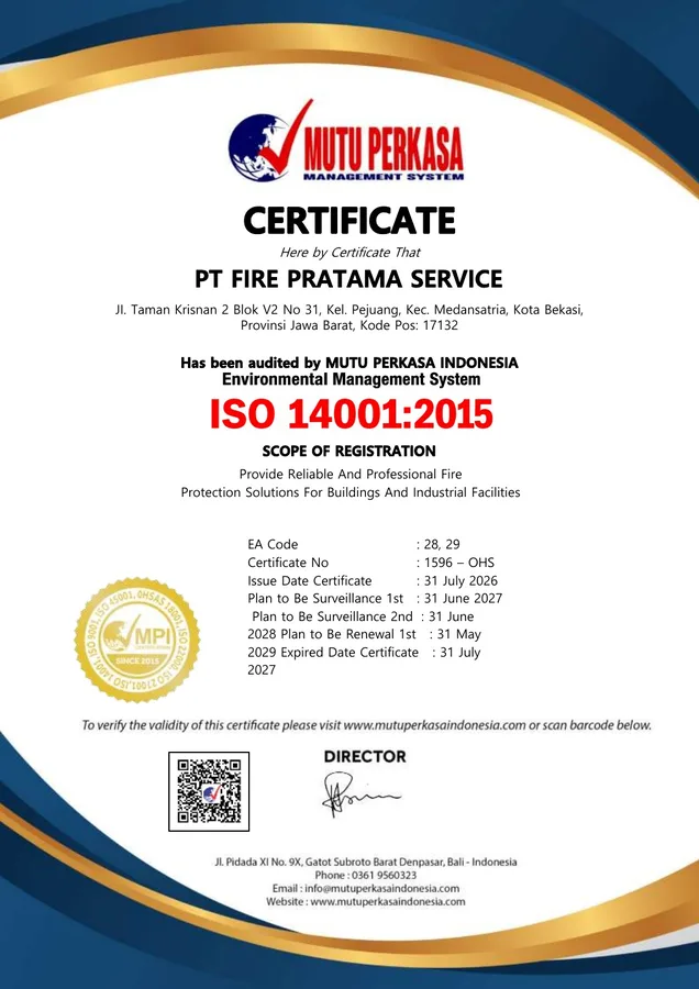 Preview ISO 14001:2015 PT Fire Pratama Service